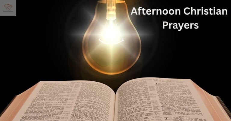 afternoon christian prayers