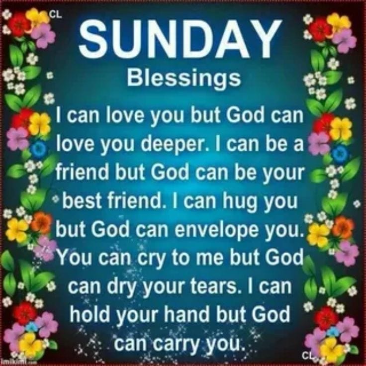 Sunday Blessings for Friends