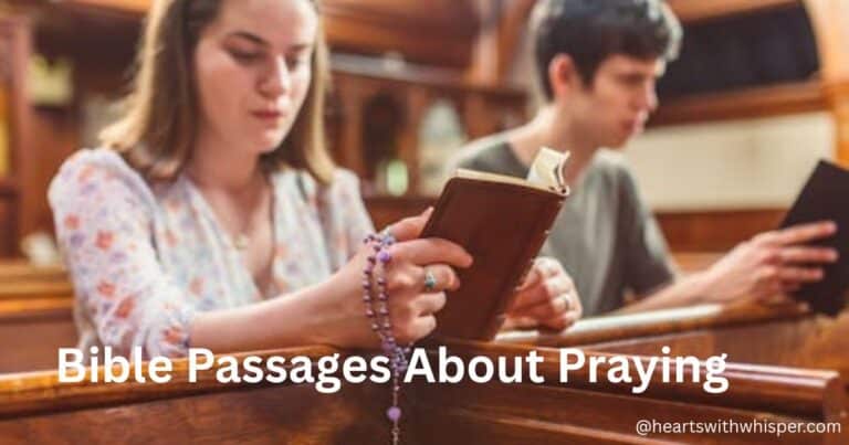bible passages about praying