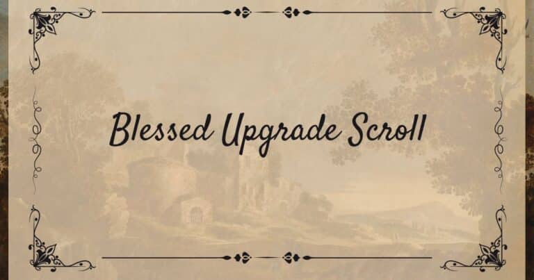 blessed upgrade scroll